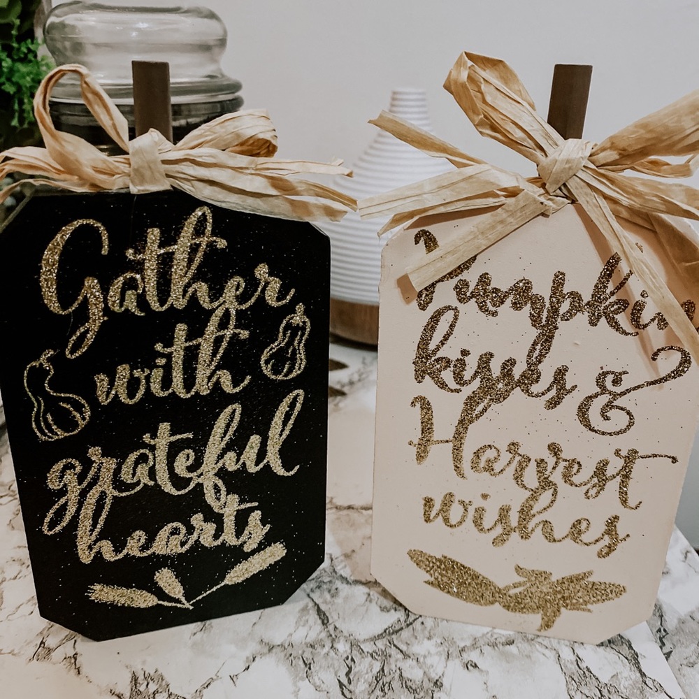 wooden fall signs bundle